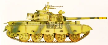 1:35 69 - II Galvenais Kaujas Tanks Militārā Kompleksa Modeļa Elektriskā Bruņotu Transportlīdzekli, kas