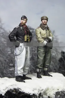 1/35 Sveķu Attēls Modelis Komplekti WW2 vācu karavīru Ziemas Nesamontēti unpainted