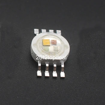 10 gab. 12w 8pin RGBWW LED Lampas Emisijas Diodēm Skatuves Apgaismojums High Power LED 45mil LED Epistar Chip