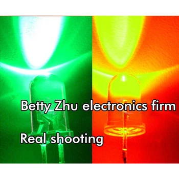 1000pcs/daudz F5 Red Smaragda Dubultā mirgošanas Kārta Izcelt LED gaismas diode 5MM pārmaiņus mirgo Automātiskā zibspuldze