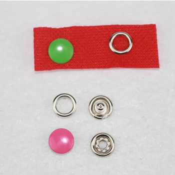 100sets/daudz 4 daļa pogas 10mm multicolor 16 krāsas dakšas snap pogas fastenerd nospiediet stud pogas, lai bērnu apģērbu FP053