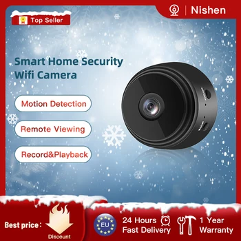 1080P Pilna Mini WIFI IP Kameras Wireless Mini Videokameras Iekštelpu Home Security Nakts Mobilo Atklāšanas Tālvadības Signalizācijas