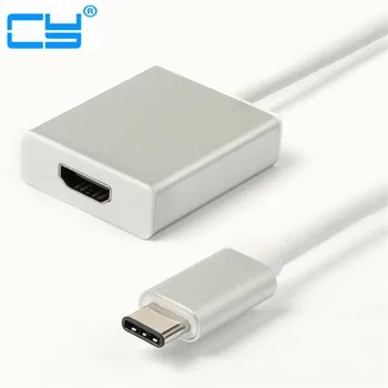 1080P USB 3.1 C Tipa vīriešu HDMI female Adapteri Apple Jauno 12 collu MacBook
