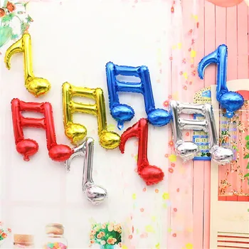 10pcs krāsains Mūzikas Dubultā norāda balons, vidusskolas grupa festa dzimšanas dienā, mūzikas norāda, folija BALONI NEONA gadījumā puses piederumi
