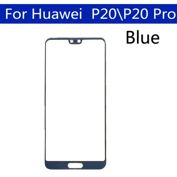 10Pcs Par Huawei P20 P20Pro Touch Sensors displeja LCD Displejs Digitizer Priekšējo ārējo Stikla P20 Pro P20 Plus Skārienekrāns Nomaiņa