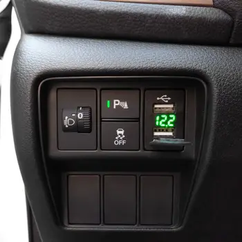 12V Dual USB Automašīnas Lādētājs LED Voltmetrs 4.8 Strāvas Adapteris Priekš Nissan Smart Tālruni