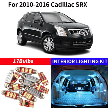 17X Balts Canbus led Automašīnas salona gaismas Pakete Komplekts 2010-2016 Cadillac SRX led interjera Dome Bagāžnieka apgaismojums