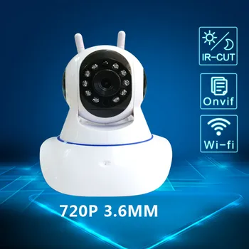 1MP P2P Mobilo kontrolēt Bezvadu IP kameras P2P 720P Drošības kameras