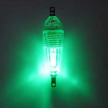 1PC LED Flashing Mini Dziļi Piliens Zemūdens Apgaismojums Zvejas Kalmāri, Zivis Pievilināt Gaiši Zaļa Lampiņa