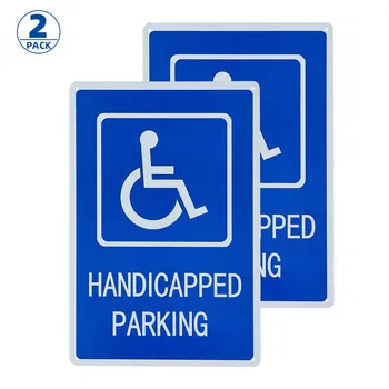 2 Pack Invalīdu Stāvvietas Zīmi 12 x 8