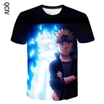 20 Krāsu zēnu T krekls Naruto 3D T-krekls Vīriešiem Harajuku meitenes Vasaras T-krekli bērniem, 3D Naruto t krekls ar Īsām Piedurknēm Topi bērniem