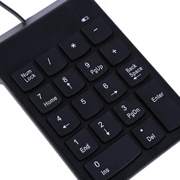 2017 labu ciparu tastatūru Keyboard USB Vadu Mini Tastatūru, lai Klēpjdators, Desktop PC Pro Datoru Numpad Klaviatūra 18 Taustiņi Universal
