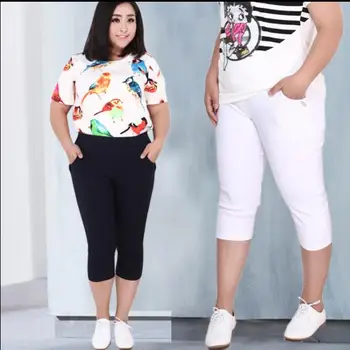 2019 4XL 5XL 6XL Rudens Vasarā Plus lieluma Sieviešu Modes Gadījuma Brīvs Tie Elastīgs Viduklis Zīmuli Liela Liela izmēra Harēma Bikses Bikses