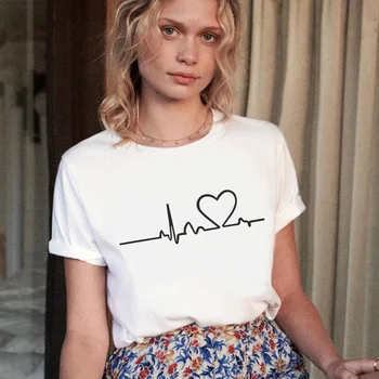 2019 Jaunu Sieviešu T Krekls Ar Īsām Piedurknēm Gadījuma Harajuku Mīlestība Iespiestas Grafikas Tees Sieviešu Modē Kawaii Lielgabarīta Sieviešu Apģērbs