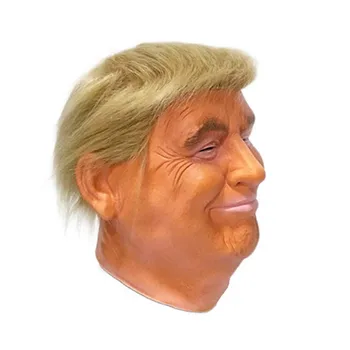 2019 Karstā Pārdot Augstas Kvalitātes Lateksa Maska Smieklīgi Reāli Box Dāvanu Puse Rotājumi Halloween Kleita Cospaly Donald Trump Maska