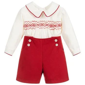 2019Autumn Spainish Bērnu Drēbes, Bērnu Meiteņu Kokvilnas Modes Apģērbu Jauno Gadu Toddler Apģērbu Zēnu Drēbes Puika Ziemassvētkiem