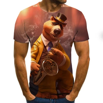 2020. gada Vasaras vīriešu t-krekls Motociklu T-krekls Punk Apģērbu Retro Drēbes Mehāniskās T Topi, t-veida, Vīriešu Smieklīgi 3d t-krekls
