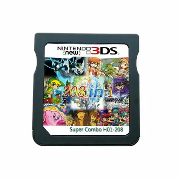 208 1 Pokemon Mario Video Spēles, Kārtridži Multicart Nintendo DS NDS NDSL NDSI 2DS 3DS MUMS