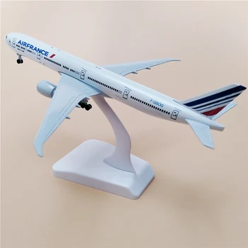 20Cm Lidmašīnas Air France Lidmašīnu Boeing B777 Modelis Ar Riteni Lējumiem Metāla plaknes Modelis pasažieru lidmašīna Mazulis Dāvanas Kolekcionējamus