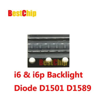 20pcs/daudz Oriģinālu D1501 iPhone 6/6 Plus D1589 atpakaļ gaismas apgaismojums Diode IC Chip