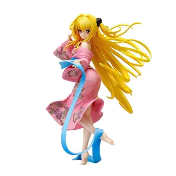 22 CM Anime Mīlēt Zelta Tumsu Peldvietu Vakars Yukata Rīcības Attēls Modelis Rotaļlietas Lelle Statuja