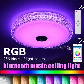 220W Mūsdienu RGB LED Griestu Gaismas Mājas Apgaismojums APP Inteliģentas Kontroles bluetooth Mūzikas Slēdzis Gaismas Guļamistaba Smart Griestu Lampas