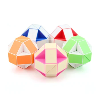 24 Sekcijas, Mini Twist Cube Burvju Valdnieks Čūska Ātrums Cube Puzzle Rotaļlietas, Mācību Izglītojošas Rotaļlietas Bērniem 24 Bloķē Kubu