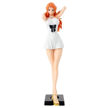 25cm Anime Viens Gabals Glitter & Glamours Rotaslietas Bonney Nami Filmu Stilā Seksīga Meitene Statuetes PVC Attēls Rotaļlietu Paraugu Kolekcijas Lelle