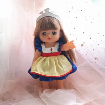 25cm Mellchan maz Merlot leļļu apģērbs aksesuāri cute princese svārki, cepure, Kleita Uzstādīt meitene cross-dressing rotaļlietas, bērnu apģērbu