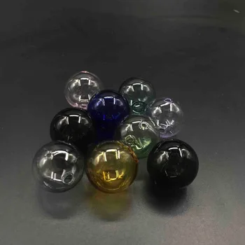 25mm dubultu caurumu krāsu bumba stikla globuss, kulons stikla pudeles, pudelītes kulons aromātiskās eļļas kaklarota piederumi handmad dekoru 10pcs