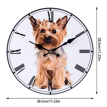 28.5 cm (12 Collas Ziemeļvalstīm Sienas Pulkstenis Mūsdienu Dizaina Pulksteņi Mājas Dekori Klusums Karājas Pulkstenis Birojam Dekors - suns Modelis