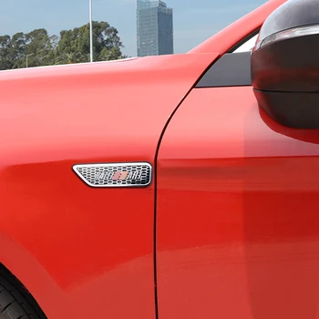 2GAB Car Styling, 3D Alumīnija RALLIART Emblēmas Nozīmīti Uzlīmes Auto Spārna Pusē Ķermeņa Dekors Uzlīmes Mitsubishi Ralliart Lance EX