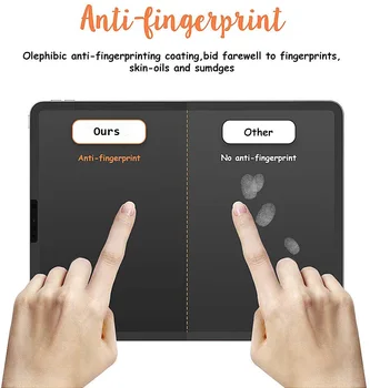 2gab Papīra Faktūru Ekrāna Aizsargs, lai iPad Pro 12.9 11 10.9 10.5 9.7 Anti Glare Papīra Justies Skiču Rakstot Krāsošana Filmu