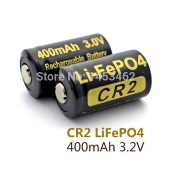 2gab! Soshine 3 V 400mAh CR2 Uzlādējams Akumulators LiFePO4 CR 2 Akumulatora LED Lukturīti Lukturi Velo Lukturi