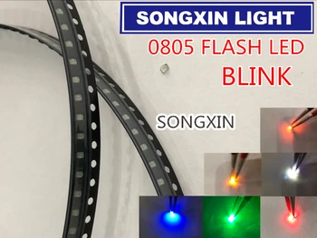 3000pcs 0805 Flash LED SMD Diodes Silti Balta SARKANA Zila Zaļa Dzeltena Oranža RGB Gaismas Diod Alto 0805 Mirgo Krāsu Izmaiņas