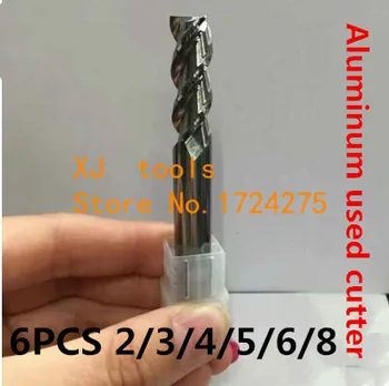 3F-2/3/4/5/6/8MM alumīnija sakausējuma frēze, alumīnija karbīds frēze,CNC Gala frēze ,CNC Frēzēšanas pin tool