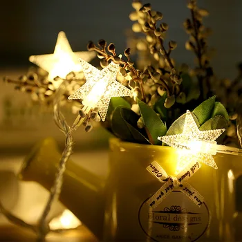 3m Zvaigžņu Led Virknes Stieples ar Bateriju Darbināmas Ziemassvētku Kāzu Puse, Apdare, Āra Puse Suplies LED String Pasaku Gaismas