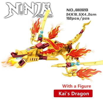 4 1 Ninja Dragon Knight Paukotājs Režīmā KAI JAY ZANE Skaitļi Celtniecības Bloki Bērnu Rotaļlietu Ķieģeļi Dāvanu Bērniem Zēni