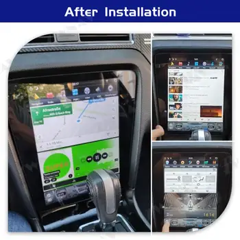 4+128G Tesla Ekrāna Ford Mustang 2010 2011 2012 2013 Android 9.0 Auto Multimediju Atskaņotājs, GPS Navigācija, Radio, Stereo Vienība
