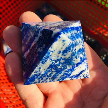 4-8cm Dabas lapis lazuli piramīdas apdare, lapis lazuli kristāla piramīdas mājas feng shui apdare
