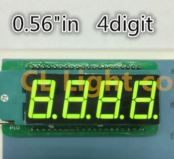4 Biti Digitālā Tube Display Led 7 Segmentu Zaļā ir 0,56 collu Vairumtirdzniecības kopēju katodu ir 0,56