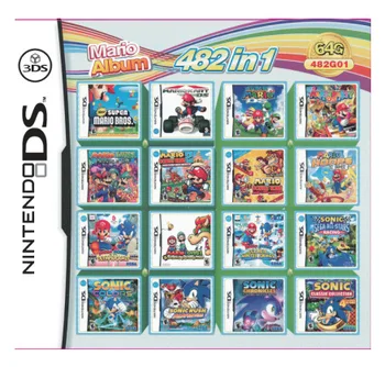 482 Spēles 1 NDS Spēles Pakotne Kartes Mario Albumu Video Spēļu Kārtridžu Konsoli Kartes Apkopošana DS 2DS 3DS New3DS XL