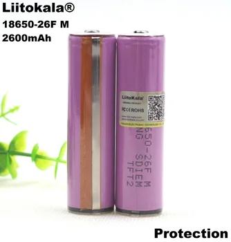4GAB Liitokala Sākotnējā 3,7 V 18650 2600AMH ICR18650-26F Litija Bateriju Akumulators PCB Aizsardzības pārvalde