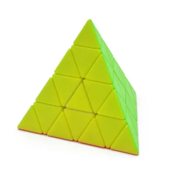 4x4x4 Piramīda, Kubs, Melns/Stickerless Magic Cube 95*95*95mm Piramīda, Kubs, 4x4 Puzzle Piramīda, Kubs, Īpašas Rotaļlietas Bērniem