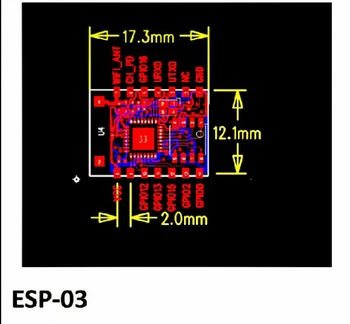 5 GAB. ESP8266 SMD sērijas WIFI nozares milepost nepārspējamu cenu dziļi Mingyang Elektronikas-ESP-03
