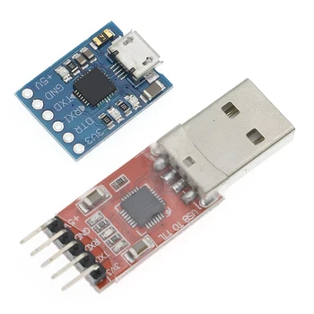 50gab CP2102 modulis USB uz TTL sērijas UART STC lejupielādēt kabeli Super Brush line uzlabot Tipa USB Micro USB 5Pin 6Pin