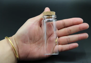 5gab 37*80mm Stikla Pudele, kas Vēlas Pudele Tukša Parauga Uzglabāšanas Spice Burkas Pudelītē ar Korķi, Aizbāžņi, - Caurspīdīgs Kāzu dāvanu diy