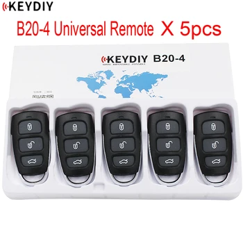 5GAB/DAUDZ, KEYDIY Sākotnējo Universal KD900K/D900+/URG200/KD-X2 Galvenais Programmētājs B Sērijas Tālvadības B20-4/3+1 par Automašīnas Atslēga