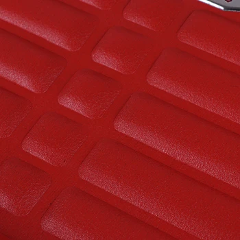 5gab/set Red PU Ādas automašīnas Grīdas Paklāji Universālie Auto Grīdas Starplikas Ādas Paklāji Ūdensizturīgs anti-slip Interjera Dekori Aksesuāru