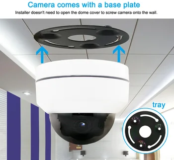 5MP Mini Dome AHD PTZ Drošības CCTV Kameru Pan Tilt 4xZoom Augstas Izšķirtspējas Infared Video Novērošanas Analogās VIDEONOVĒROŠANAS Kameras 30M IS
